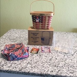 1997 Longaberger Village 20th Century basket - signed